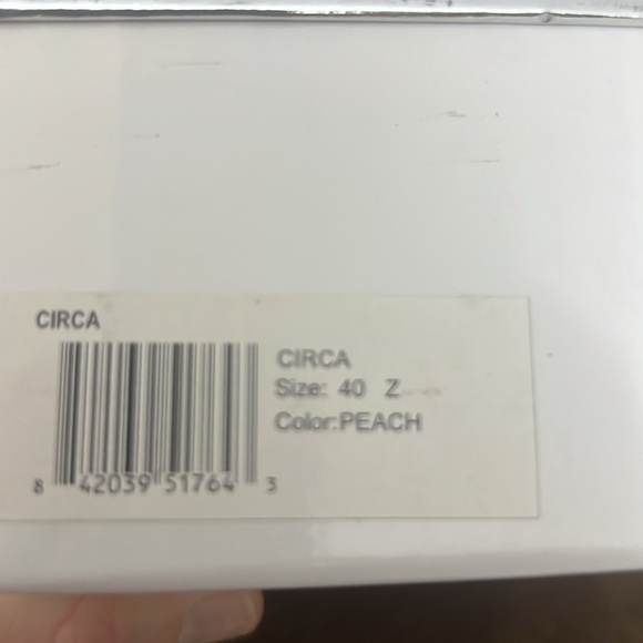 NIB Matiko Circa Peach Pointed Toe Slingback Wood Sphere Heel Shoes US 9.5 EU 40 - Picture 9 of 9